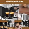 Espresso Machine 20 Bar Pump Pressure Cappuccino latte Maker Coffee Machine with ESE POD filter&Milk Frother Steam Wand&thermometer, 1.5L Water Tank,