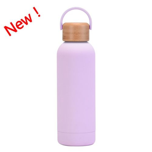 500ml Small Mouth Vacuum Cup Portable Handle Bamboo Wood Cover Water Cup Water Bottle 500ml Small Mouth Vacuum Cup Portable Handle Bamboo Wood Cover Water Cup Water Bottle