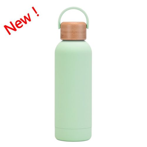 500ml Small Mouth Vacuum Cup Portable Handle Bamboo Wood Cover Water Cup Water Bottle 500ml Small Mouth Vacuum Cup Portable Handle Bamboo Wood Cover Water Cup Water Bottle