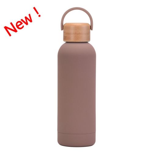 500ml Small Mouth Vacuum Cup Portable Handle Bamboo Wood Cover Water Cup Water Bottle 500ml Small Mouth Vacuum Cup Portable Handle Bamboo Wood Cover Water Cup Water Bottle