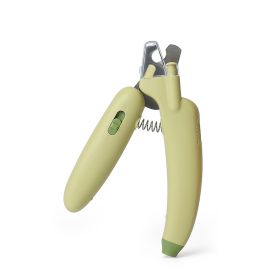 Ai Wo Pet Nail Clipper Cat Nail Knife Dog Nail Pliers LED Electric Nail Grinder Pet Products Wholesale (Specifications: Green (Purple Lamp Cat Moss))