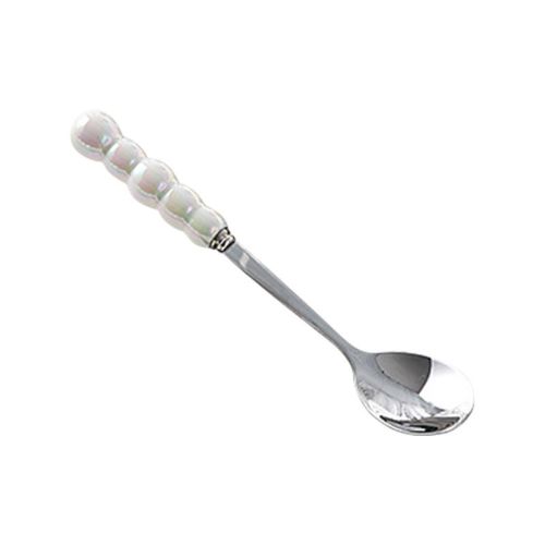 Light Luxury Ceramic Pearl Handle Knife Fork And Spoon Creative Stainless Steel Tableware Light Luxury Ceramic Pearl Handle Knife Fork And Spoon Creative Stainless Steel Tableware